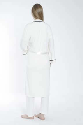 ست لباس راحتی حاملگی سفید زنانه مخلوط ویسکون کد 813433152