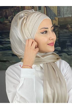 شال طوسی زنانه شیفون کد 814002264