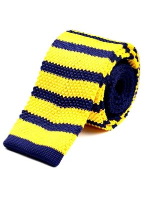 کراوات زرد مردانه پشم İnce کد 813998369