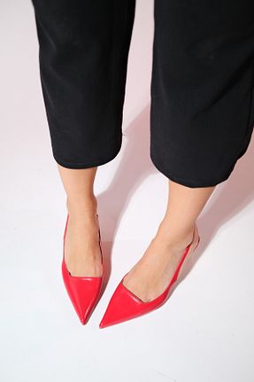 کفش استایلیتو قرمز پاشنه نازک luvishoes - کد 814013638
