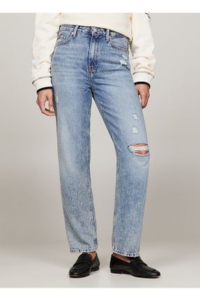 شلوار آبی زنانه پارچه Tommy Hilfiger - کد 813435582