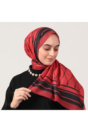 شال زرشکی زنانه ابریشم ipekistanbul - کد 813531961