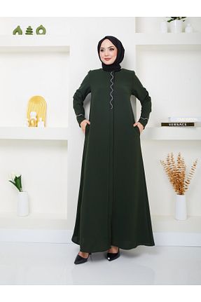 کلاه و ابایا خاکی زنانه پنبه ای ELBİSHE - کد 813610176
