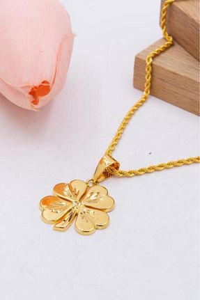 گردنبند طلا طلائی زنانه 22 عیار latif kuyumcu - کد 813657082