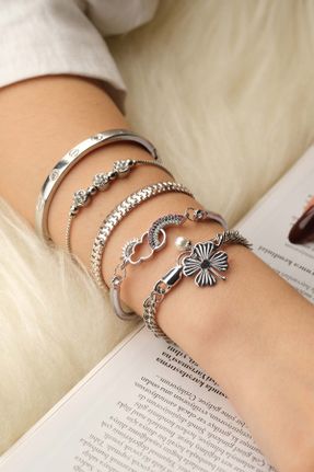 دستبند جواهر زنانه برنز کد 813673588