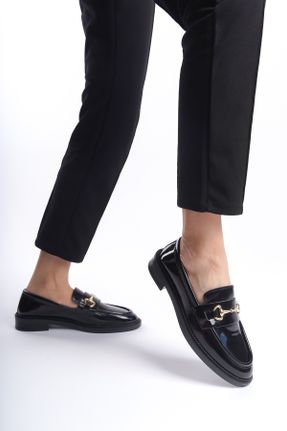 کفش کلاسیک مشکی زنانه پاشنه کوتاه ( 4 - 1 cm ) پاشنه ساده کد 812190470