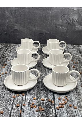 فنجان قهوه سفید 6 نفره YzHome - کد 813968026