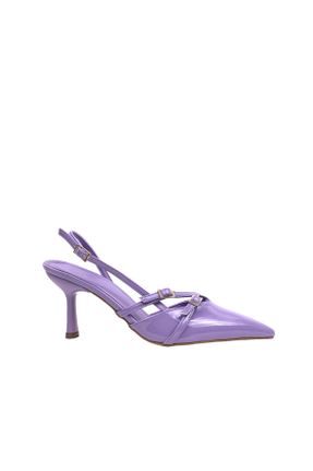 کفش پاشنه بلند کلاسیک بنفش زنانه پاشنه ساده پاشنه متوسط ( 5 - 9 cm ) کد 814047324
