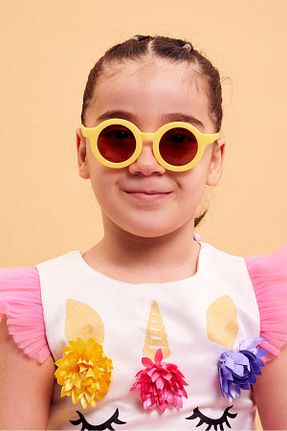 عینک آفتابی قهوه ای بچه گانه UV400 Nilu Moda - کد 813517548