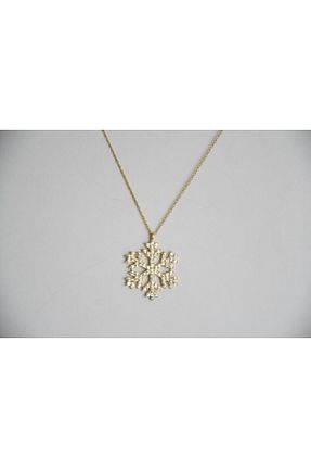 گردنبند نقره طلائی زنانه 925 عیار Anadolu Takı - کد 813784383