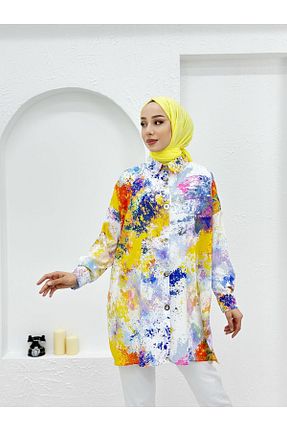 پیراهن حجاب قهوه ای زنانه اورسایز BUTİK SEPETİN - کد 813569112