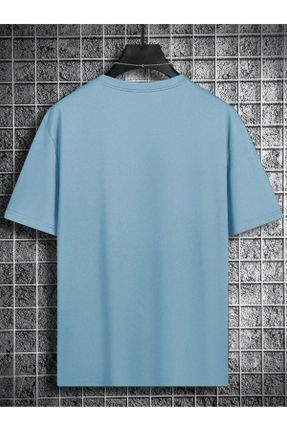 تی شرت بژ مردانه یقه گرد پنبه (نخی) اورسایز تکی کد 813591533