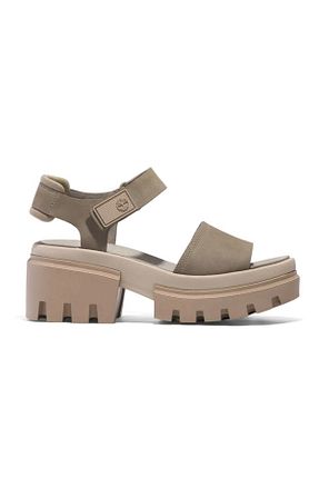 صندل بژ زنانه پاشنه ضخیم Timberland - کد 813610590