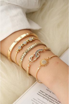 دستبند جواهر زنانه برنز کد 813673707