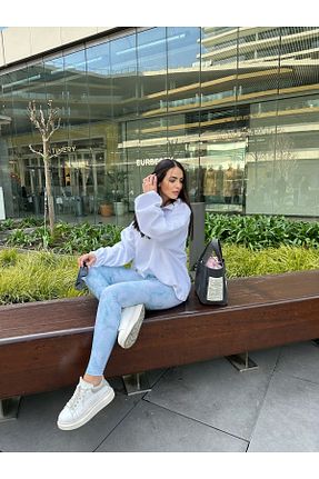 سوئیشرت سفید زنانه ساده gkonlinestore - کد 769894396