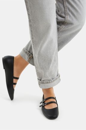 کفش آکسفورد مشکی زنانه پلی اورتان پاشنه کوتاه ( 4 - 1 cm ) کد 804077904