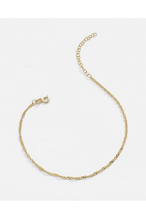 خلخال نقره طلائی زنانه MEKS JEWELS - کد 765734381