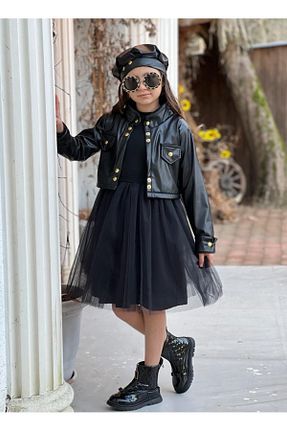 کت مشکی بچه گانه رگولار tunay moda - کد 814117428