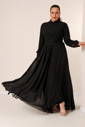 لباس مشکی زنانه پلی استر رگولار بافتنی کد 790579118