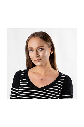 گردنبند نقره بژ زنانه 925 عیار Tesbihane - کد 7003074