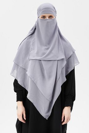 روسری طوسی شیفون Altobeh - کد 814330624