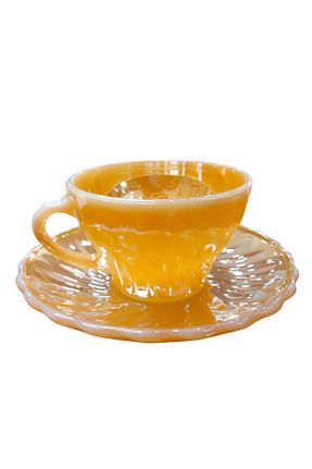 فنجان قهوه زرد 1 نفره Dedemin Antikaları - کد 814363477