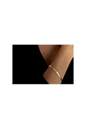 دستبند استیل طلائی زنانه فولاد ( استیل ) کد 814367415