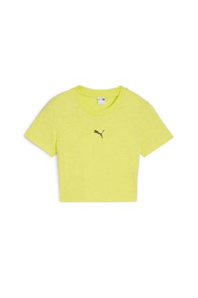 تی شرت زرد زنانه ریلکس تکی کد 814382968