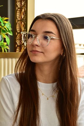 عینک محافظ نور آبی نارنجی زنانه شیشه FASHION POOL - کد 814604319