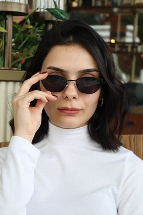 عینک آفتابی مشکی زنانه پلاریزه FASHION POOL - کد 814605457