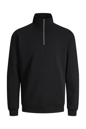 سوئیشرت مشکی مردانه ساده Jack & Jones - کد 814624320