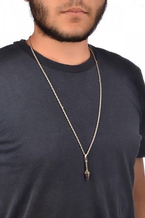 گردنبند جواهر مردانه AKIN AKSESUAR HEDİYELİK - کد 814672148