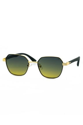 عینک آفتابی طلائی زنانه 48 UV400 فلزی سایه روشن کد 814289955