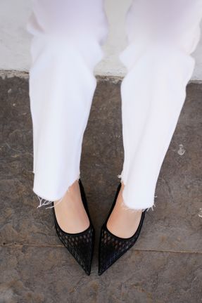 کفش پاشنه بلند کلاسیک مشکی زنانه چرم مصنوعی پاشنه نازک پاشنه کوتاه ( 4 - 1 cm ) کد 814296048
