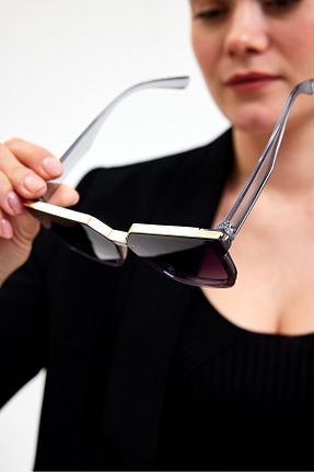 عینک آفتابی طوسی زنانه UV400 Zzla - کد 814265249