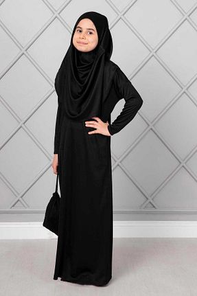 کلاه و ابایا مشکی بچه گانه پنبه ای EBRUTESETTÜR - کد 814572500