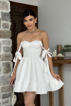 لباس سفید زنانه بافتنی WOMAN VISION - کد 814353822