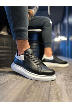 کفش اسنیکر مشکی مردانه بند دار BZ Moda - کد 814363589