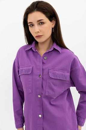کت بنفش زنانه رگولار SOLİS MODA - کد 814411021