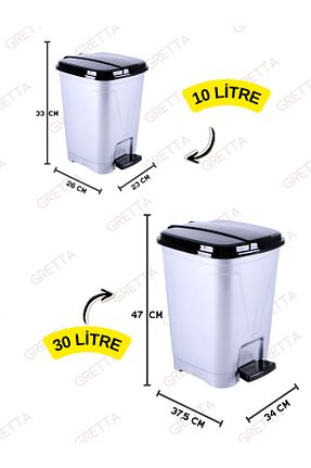 سطل زباله مشکی پلاستیک 40 L کد 814425531