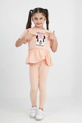 ست بالاتنه و پائین تنه صورتی بچه گانه بافتنی ninita kids - کد 814515975
