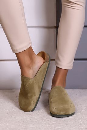 دمپائی سرمه ای زنانه چرم خالص Akman Leather - کد 814453216