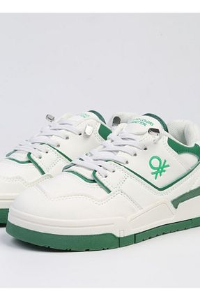 کفش اسنیکر سفید بچه گانه بند دار Benetton - کد 814563108