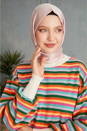 شال صورتی زنانه پلی استر cilbabhane - کد 655326757