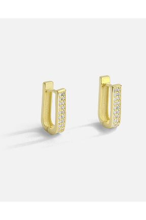 گوشواره نقره طلائی زنانه 925 عیار MEKS JEWELS - کد 765703079