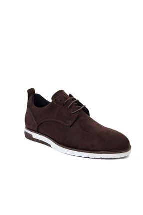 کفش کلاسیک قهوه ای مردانه نوبوک پاشنه کوتاه ( 4 - 1 cm ) پاشنه ساده کد 814619801