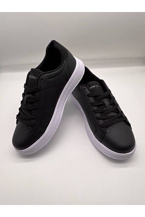 کفش اسنیکر مشکی زنانه بند دار GK SHOES - کد 814630770