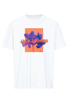 تیشرت سفید مردانه Relaxed Jack & Jones - کد 814612049
