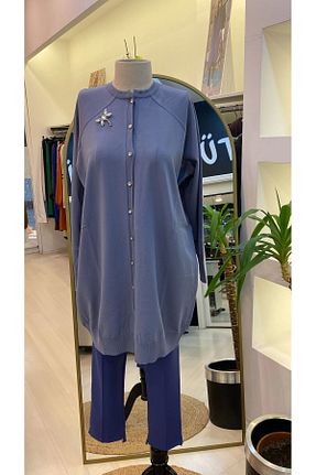 کت حجاب آبی زنانه 3/4 Boy Invee - کد 812757104