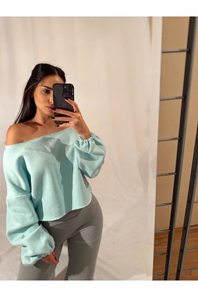 سوئیشرت آبی زنانه ساده gkonlinestore - کد 770290885